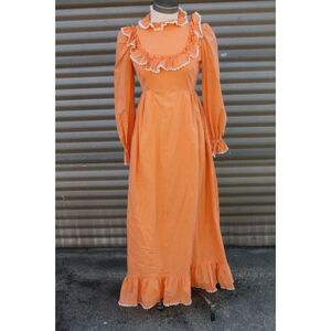 Vintage Long Prairie Dress Maxi 1960s Festival Costume Theater